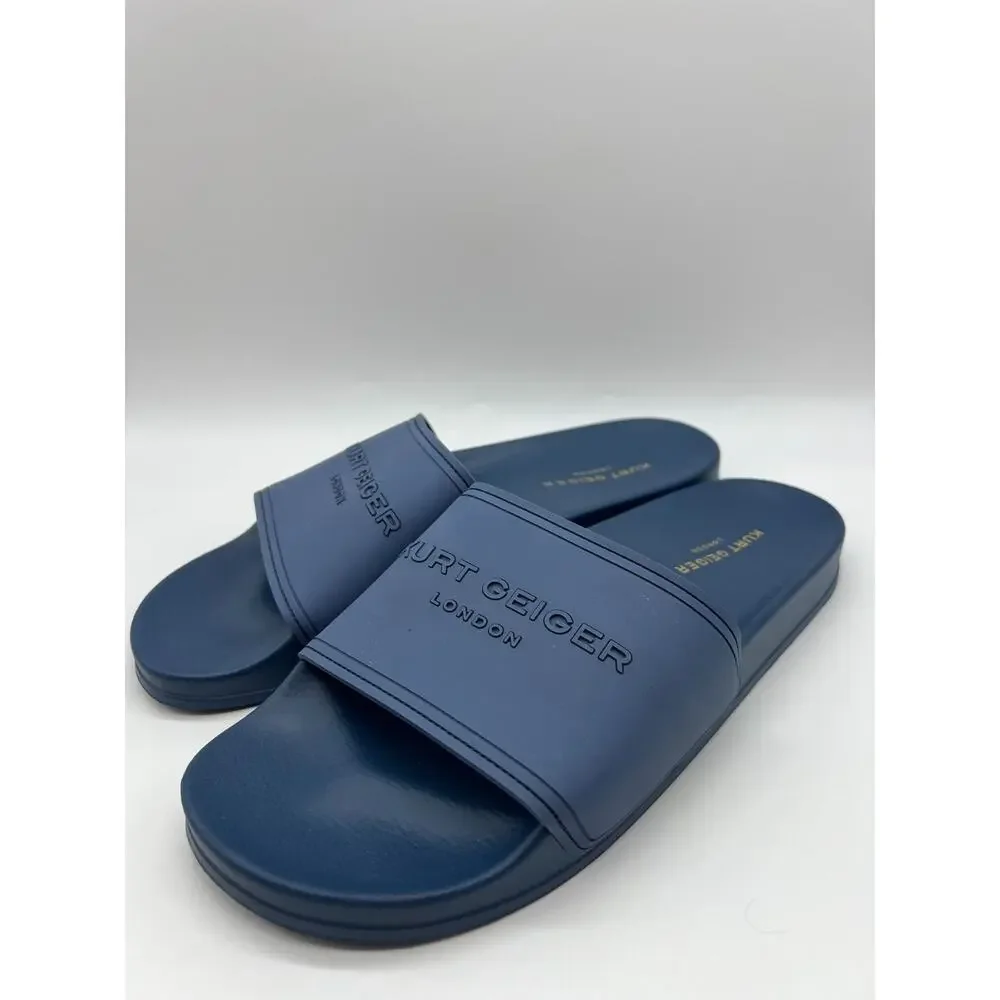 Kurt Geiger London Pool Slider Blue Men's Size 13 / 46 EUR New